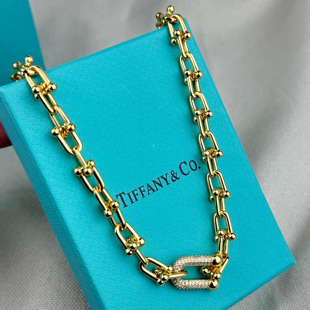 Tiffany & Co. ノベルティ ゴールドリンクチェーンネックレス
