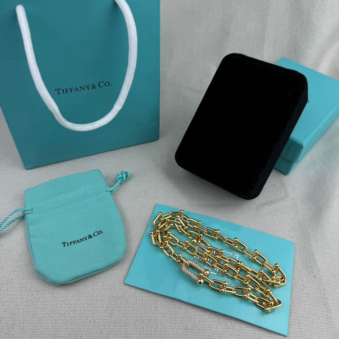 Tiffany & Co. ノベルティ ゴールドリンクチェーンネックレス