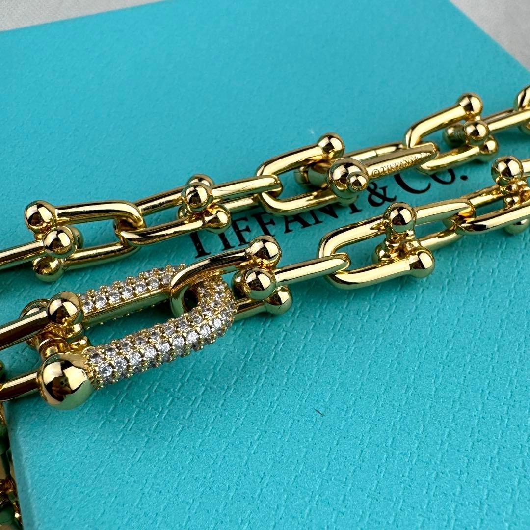 Tiffany & Co. ノベルティ ゴールドリンクチェーンネックレス
