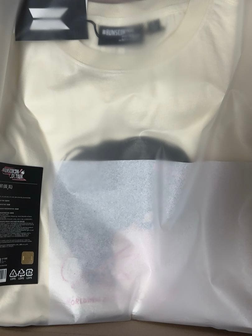 アイドル BTS [RUNSEOKJIN]S/S T-Shirt (Beige)