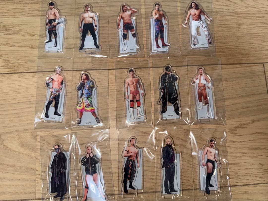 シンニチプレミアムくじ　新日本プロレス　アクリルスタンド　コンプリート　25種
