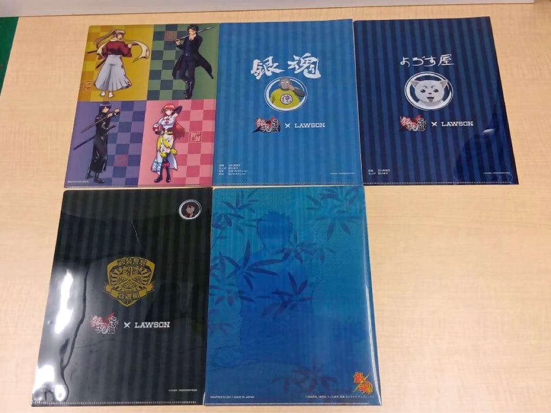 ❶①銀魂 一番くじ カフェ クリアファイル 下敷きなど まとめ売り