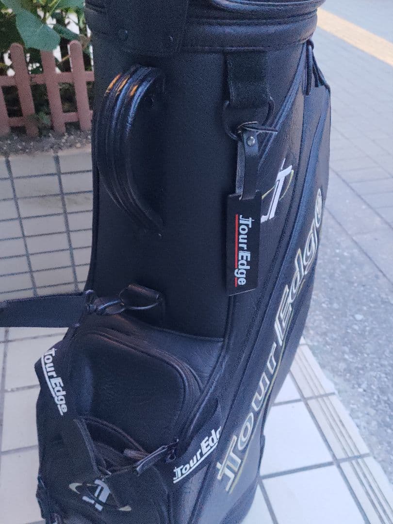 希少 TOUR EDGE キャディーバッグ ゴルフバッグ ブラック ツアーエッジ