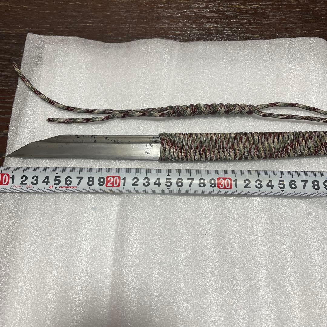 残欠ナイフ 日本刀ナイフ 残欠 カスタムナイフ 薪割り バトニング