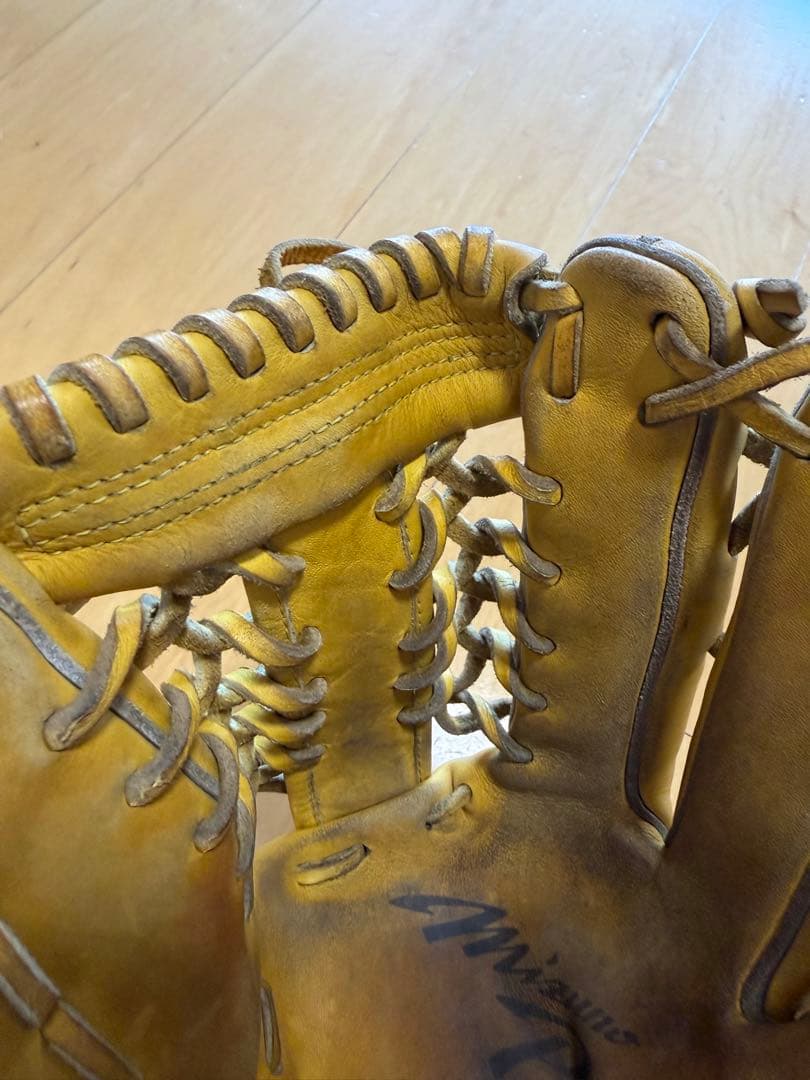 Mizuno Pro 軟式 外野手用 グローブ 右 イエロー