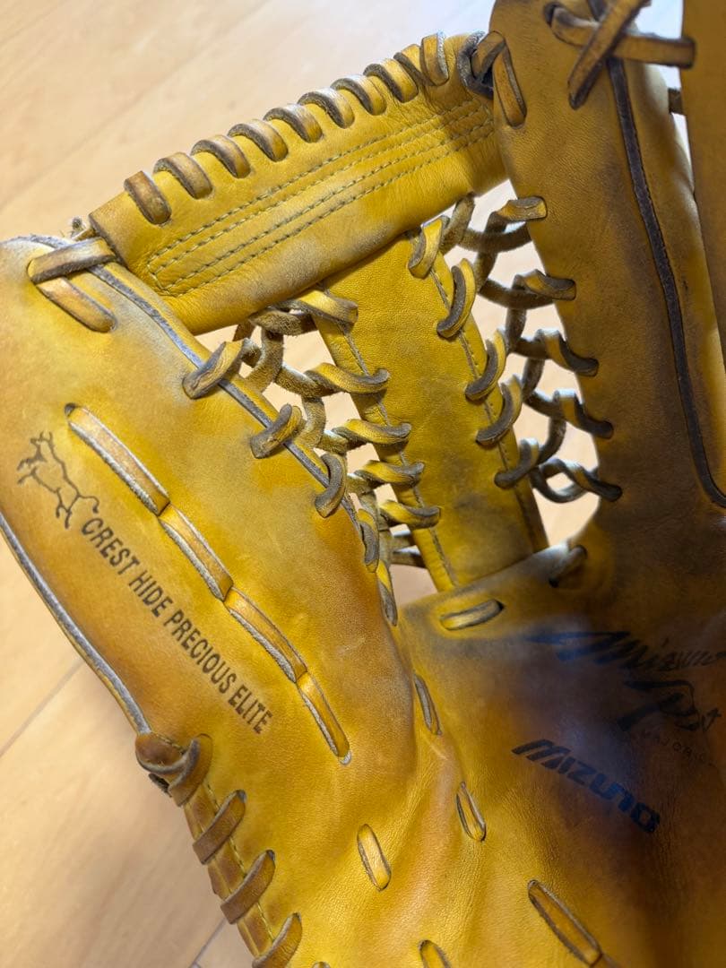 Mizuno Pro 軟式 外野手用 グローブ 右 イエロー