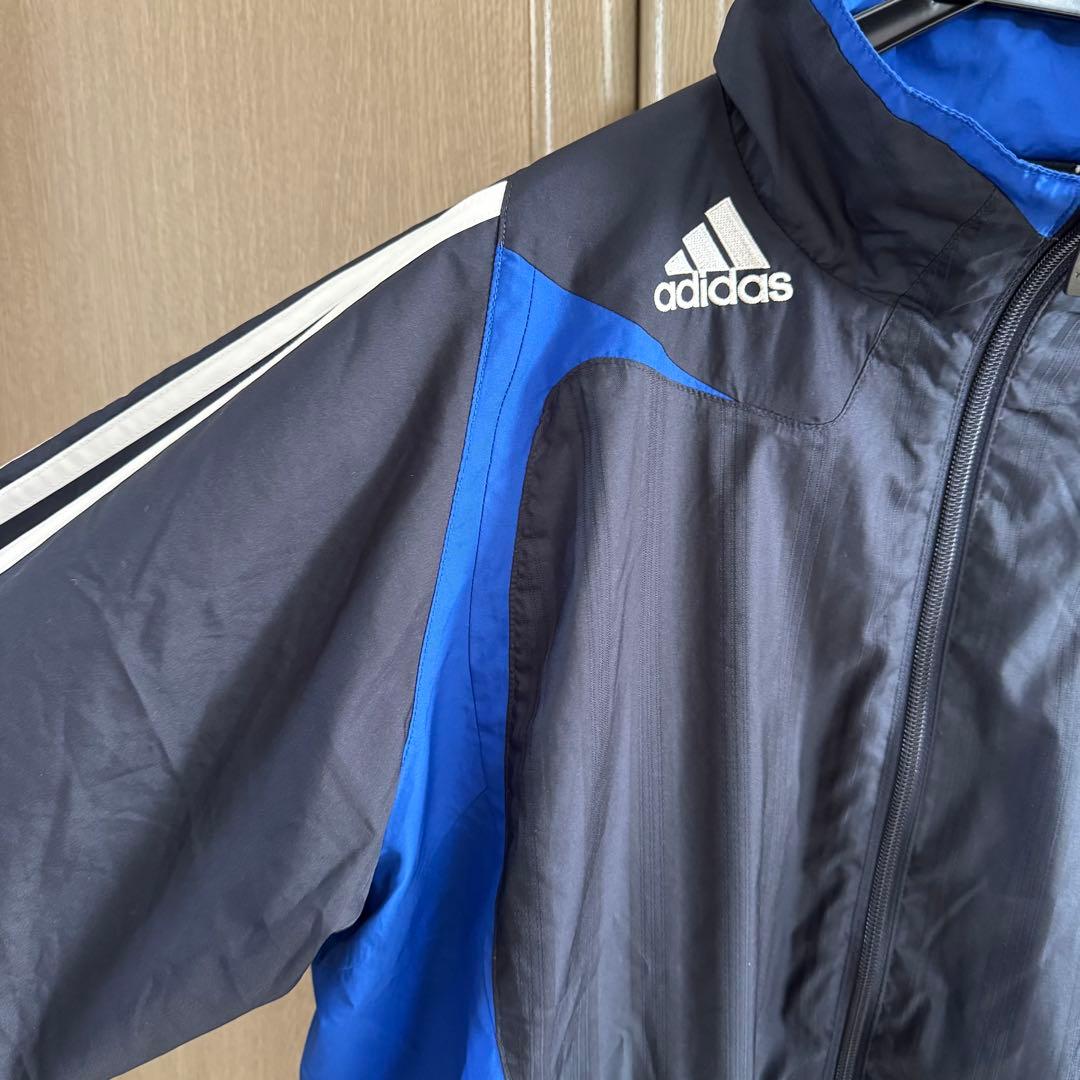 アディダス サッカー日本代表 トラックジャケット Oサイズ/ネイビー/裏起毛