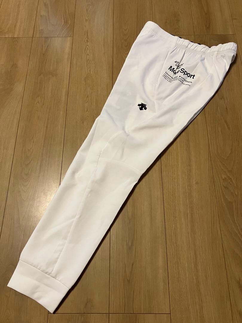 新品 未使用 デサント ムーブスポーツ パンツ 白 メンズ L トレーニング 春
