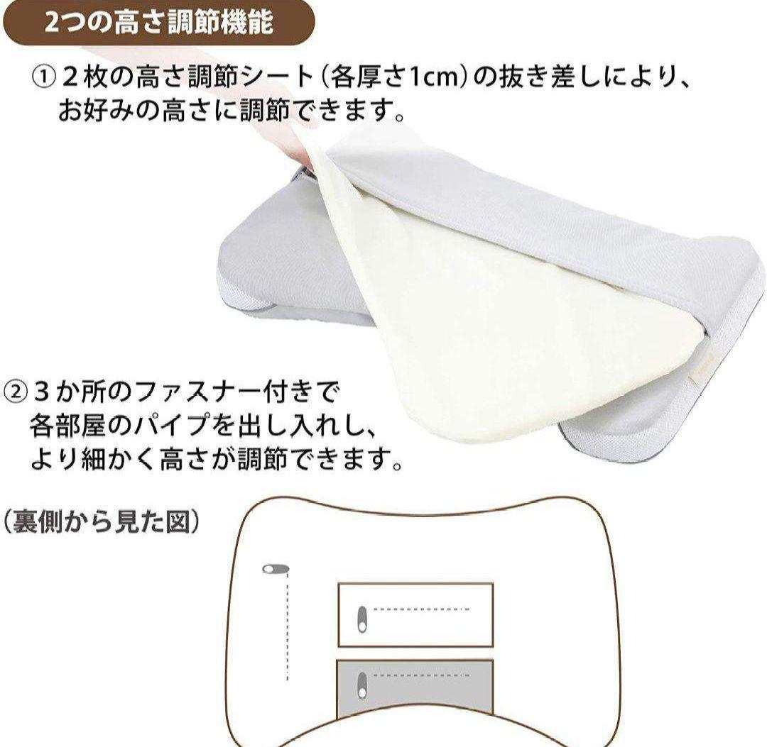 西川 枕 日本製 ドクタースリープ スタンダードモデル グレー