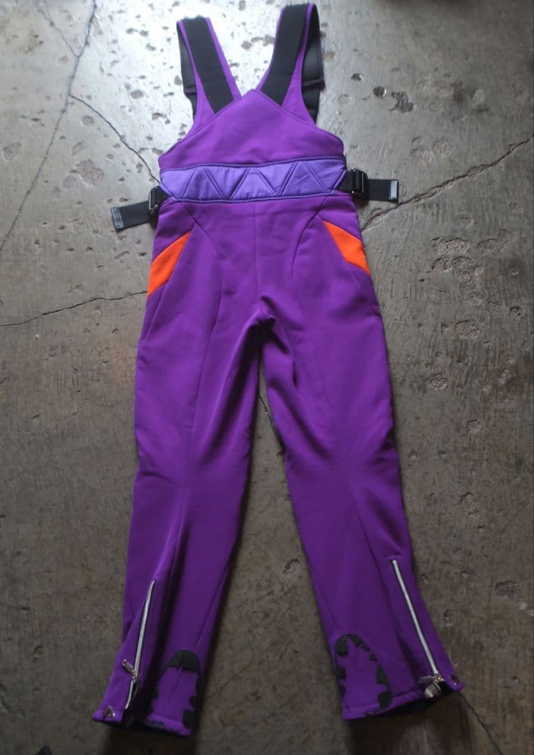 DESCENTE スキーウェア 紫 オレンジ