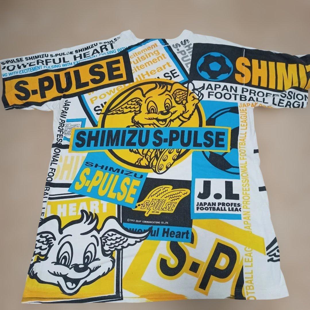レア品 90s Jリーグ　清水エスパルス　 ヴィンテージ 総柄 Tシャツ