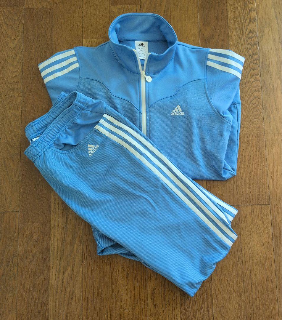 私の古着 ワンオーナー adidas climalitev ジャージ上下セット