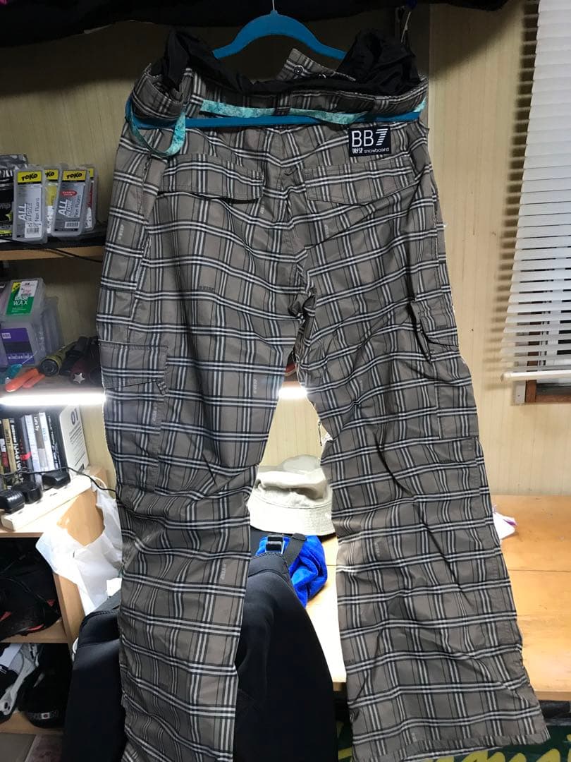 ベスプ　BB7 チェック柄 スノーボードパンツ　XXL