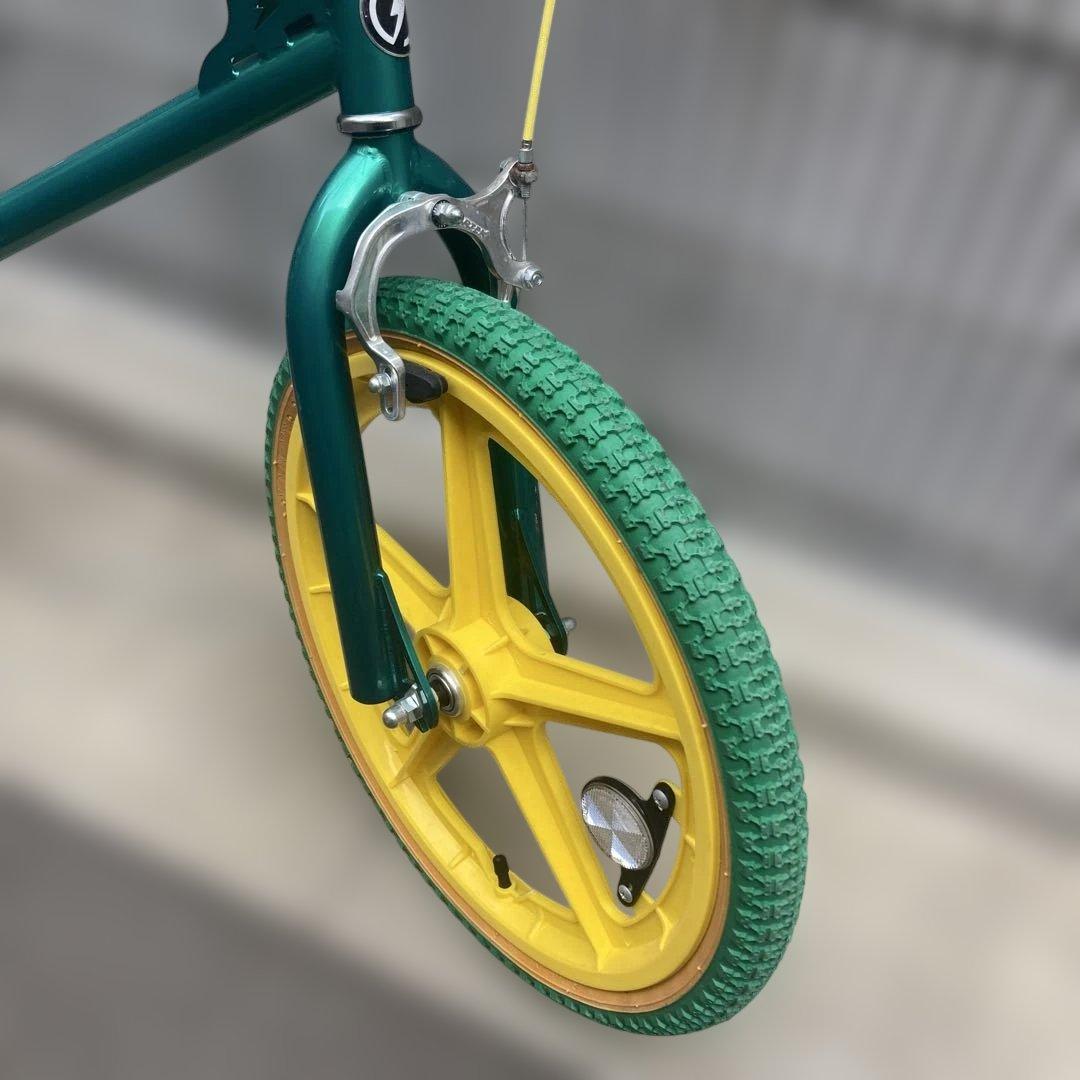 m*p様 BMX 20インチ_プロホイール_グリーン×イエロー