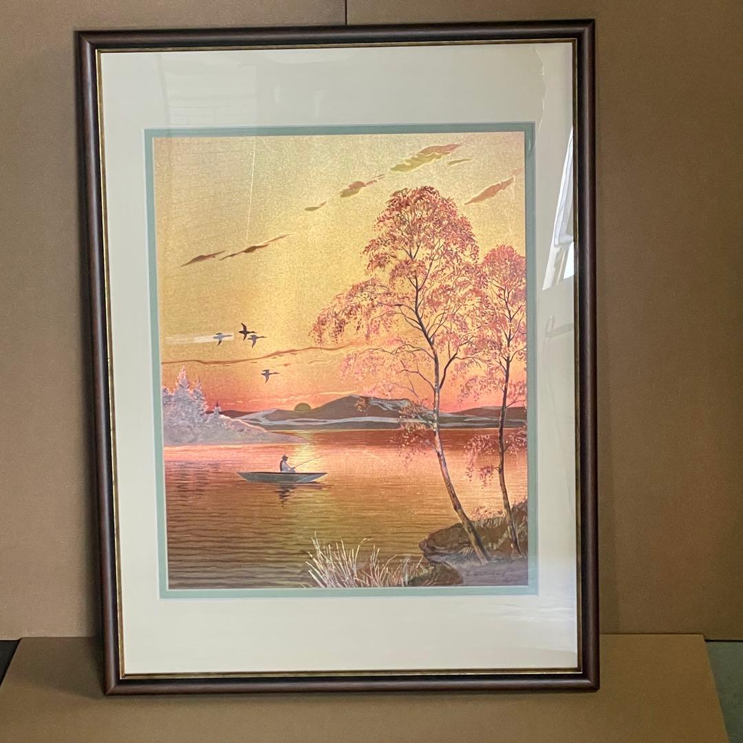 【新品・未使用】DUFEX 英国製 エッチングアート 夕凪