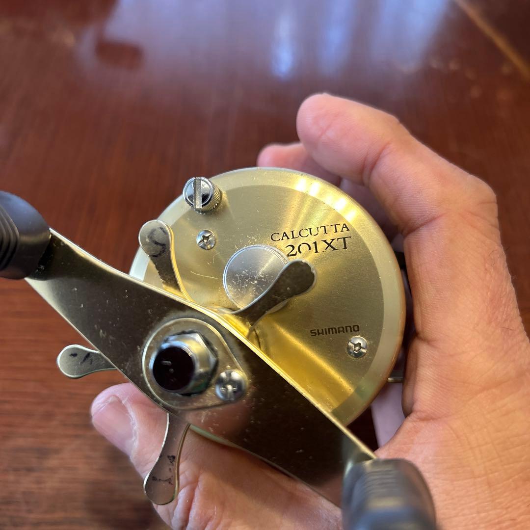 SHIMANO CALCUTTA 201XT ショートハンドル付き