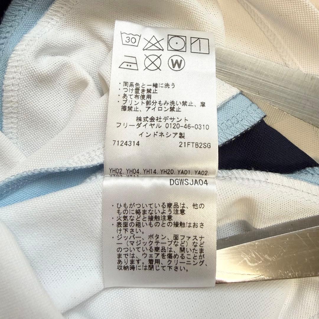 デサントゴルフ ゴルフウェア ノースリーブシャツ スリーブレス モックネック 白