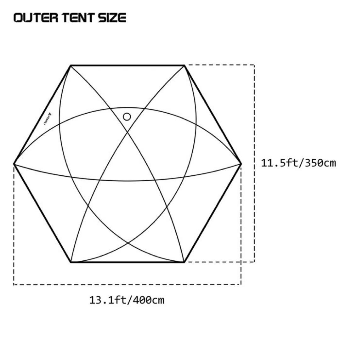 POMOLY ドーム型テント | Dome X6(幕本体のみ)