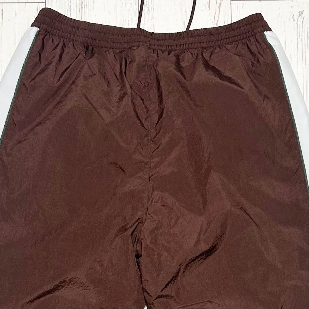 ABC限定　美品 アディダス オリジナルス トラックパンツ XL 茶 白 ロゴ