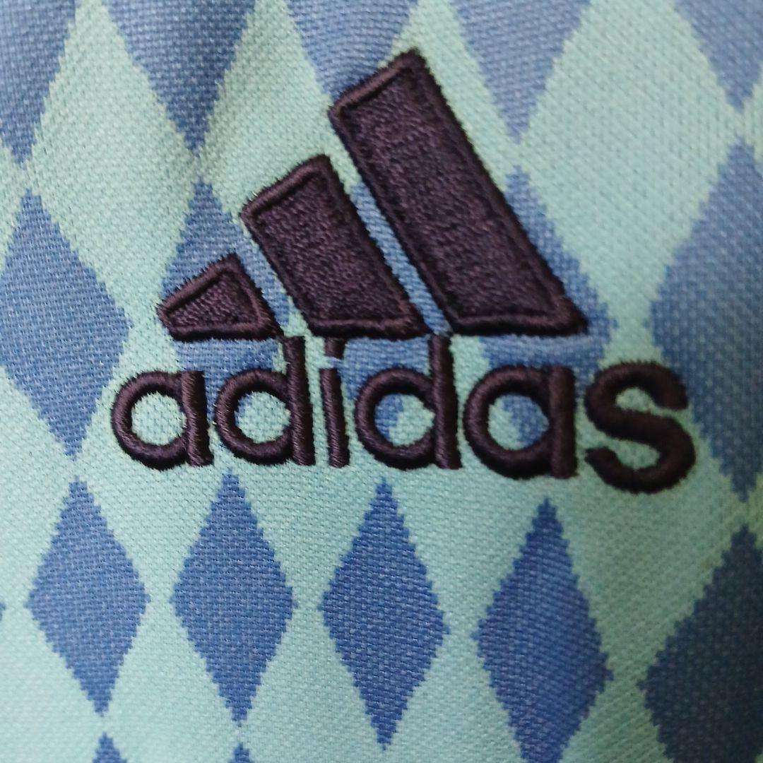 adidas マルセイユ ジャージ 水色/ネイビー Mサイズ