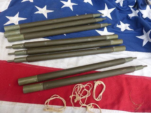 1968” 米軍 ナム戦　テントポール　8本セット 軍幕 308