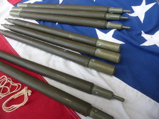 1968” 米軍 ナム戦　テントポール　8本セット 軍幕 308