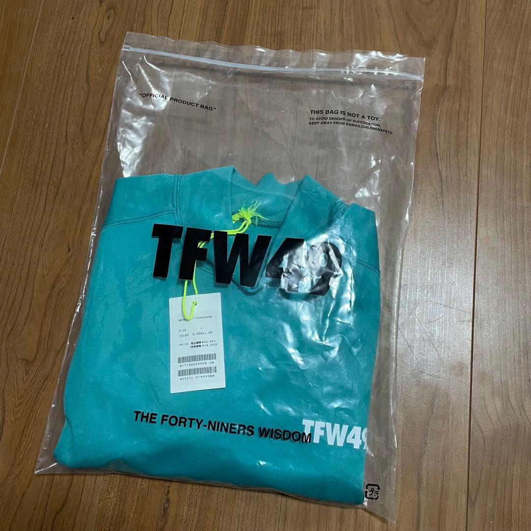 TFW49 モックネック　Tシャツ　グリーン　L ゴルフ
