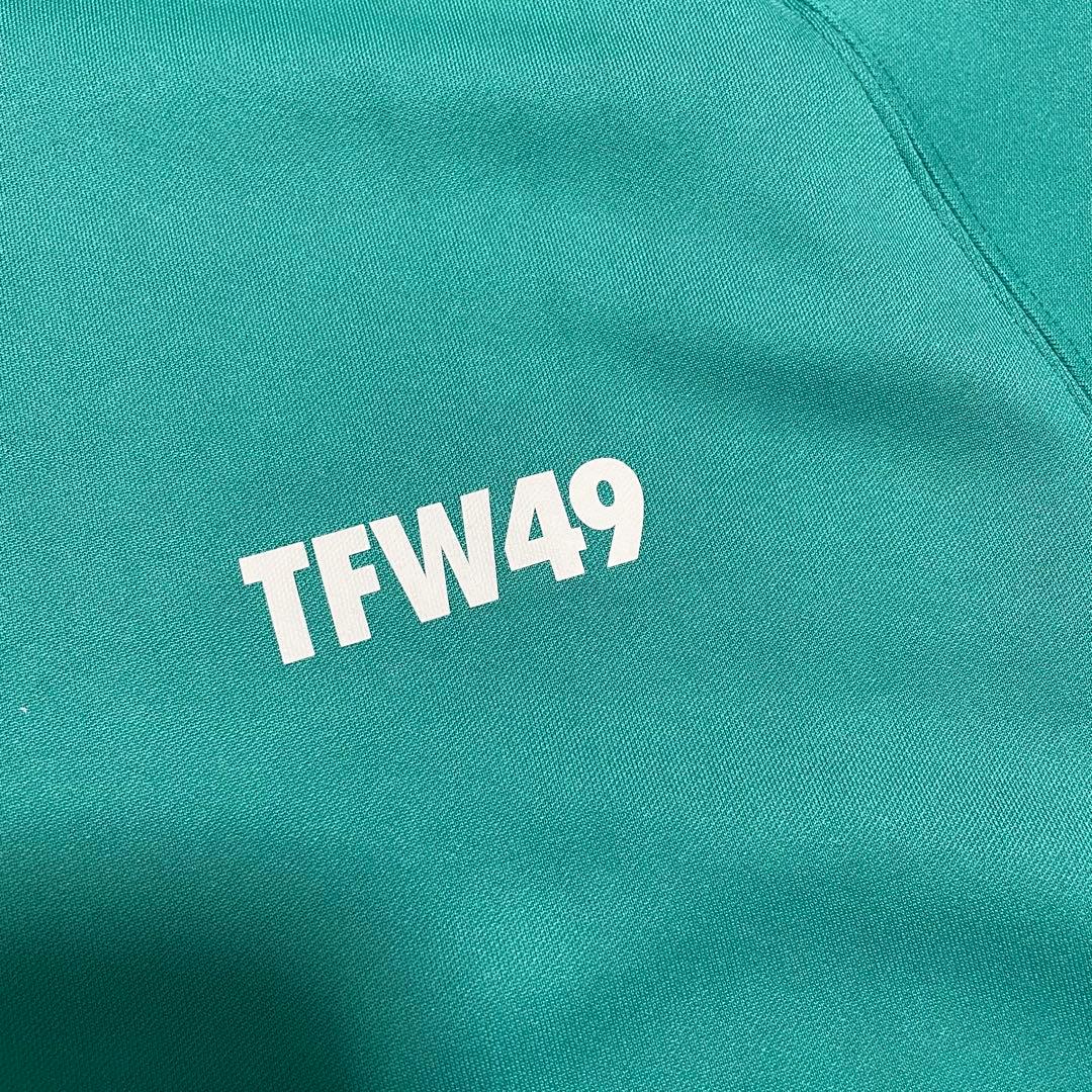 TFW49 モックネック　Tシャツ　グリーン　L ゴルフ