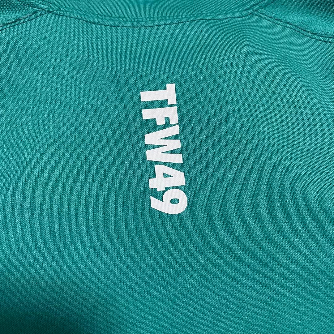 TFW49 モックネック　Tシャツ　グリーン　L ゴルフ