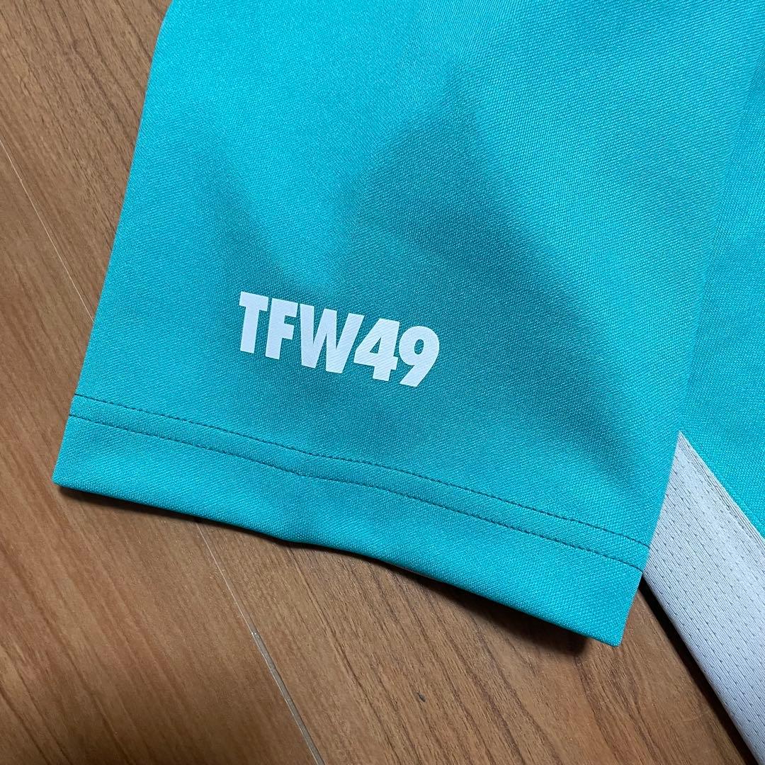 TFW49 モックネック　Tシャツ　グリーン　L ゴルフ