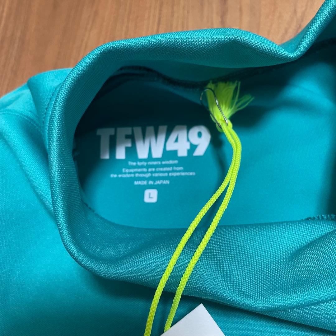 TFW49 モックネック　Tシャツ　グリーン　L ゴルフ