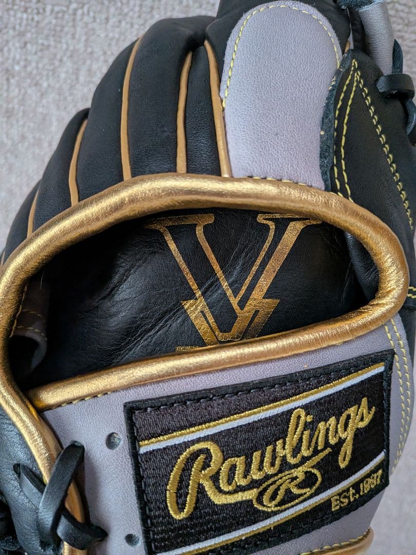Rawlings Gold Glove 軟式グローブ 黒/灰色