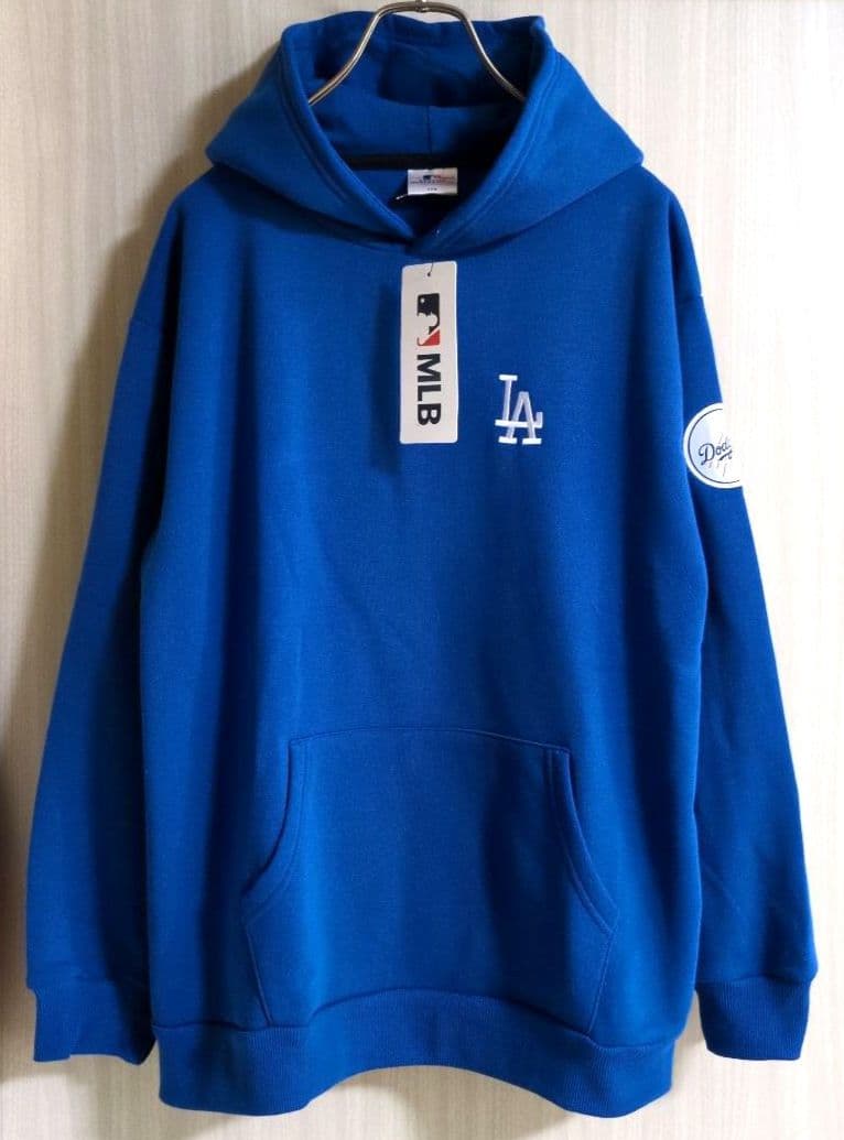 【値下】170 ドジャース　MLB　大谷　ロゴワッペン　ビッグロゴ　パーカー