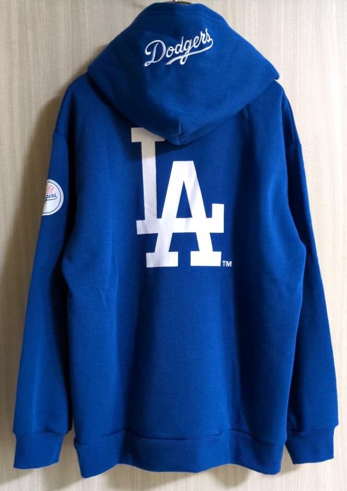 【値下】170 ドジャース　MLB　大谷　ロゴワッペン　ビッグロゴ　パーカー