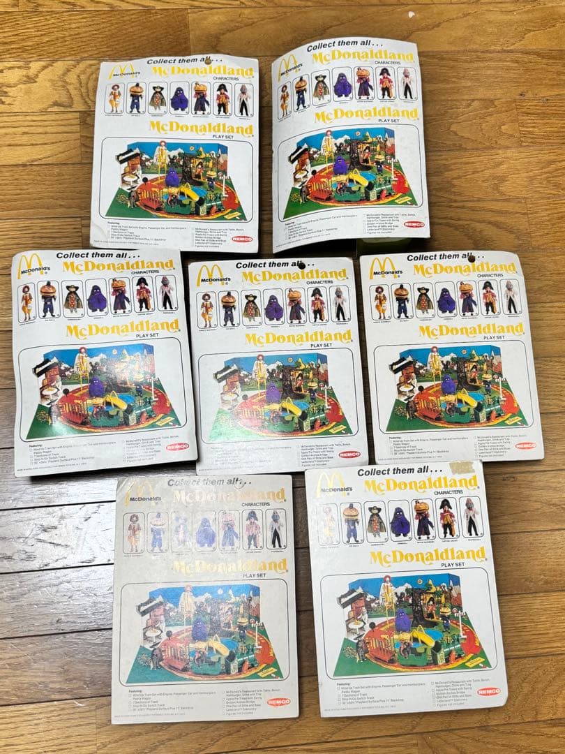 激レア REMCO 1976 マクドナルド ブリスターパック 7体 セット