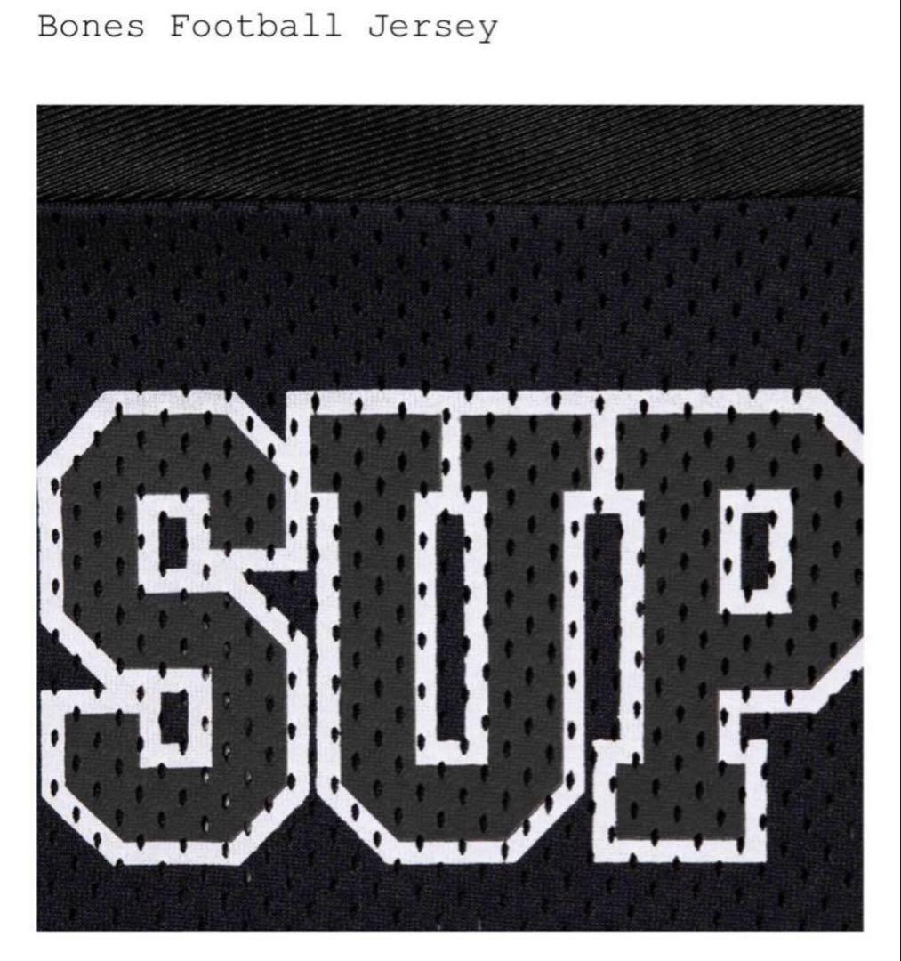 新品　Supreme Bones Football Jersey Black M