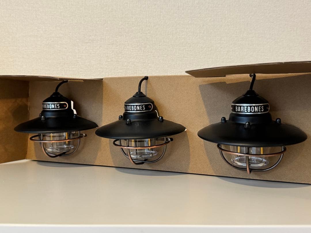 【正規品　新品】Barebones エジソン ストリング ペンダントライト　3連