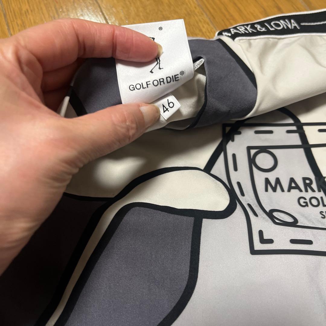 マークアンドロナ男性用モックネックシャツ　サイズ46