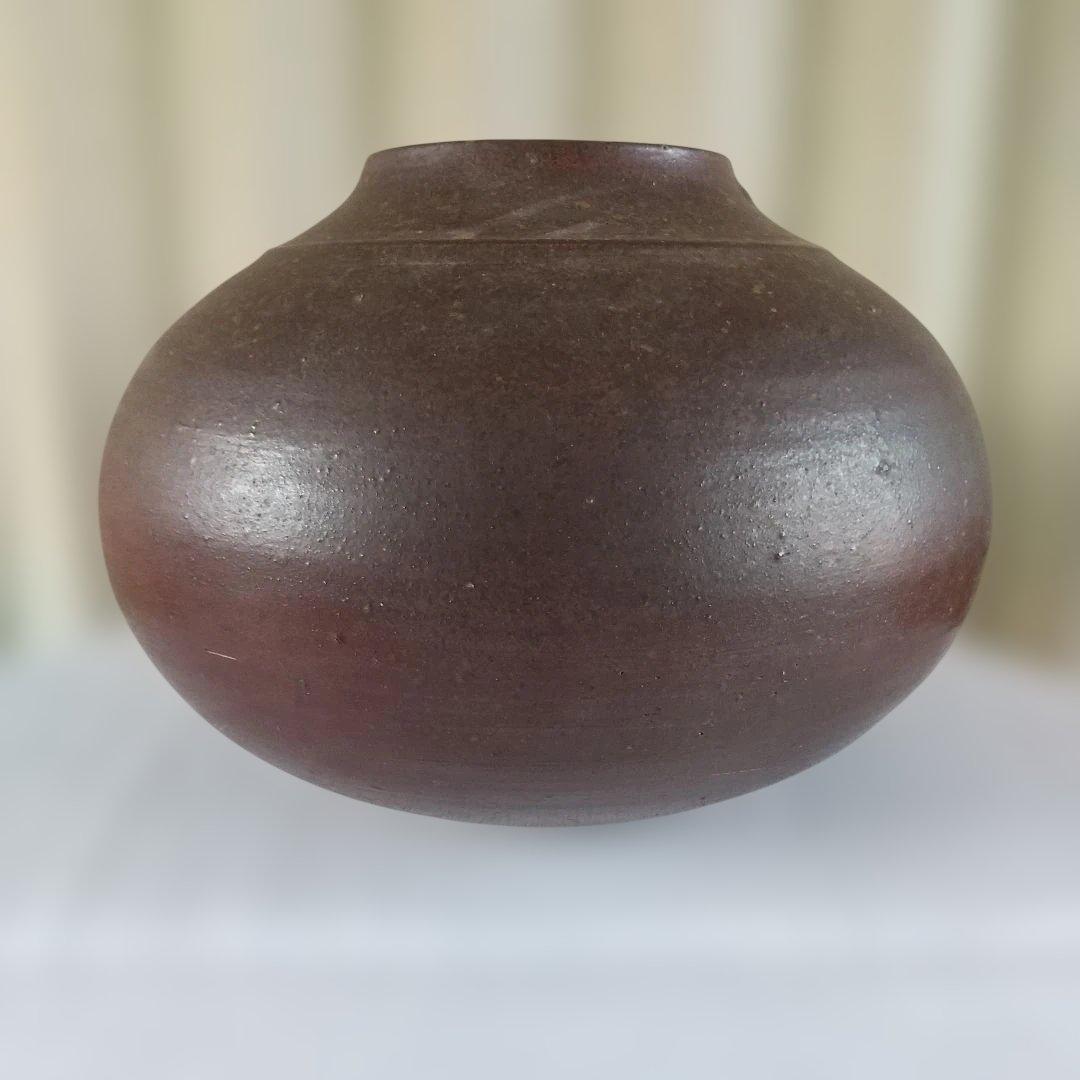 備前焼　花器　壺　大きめ