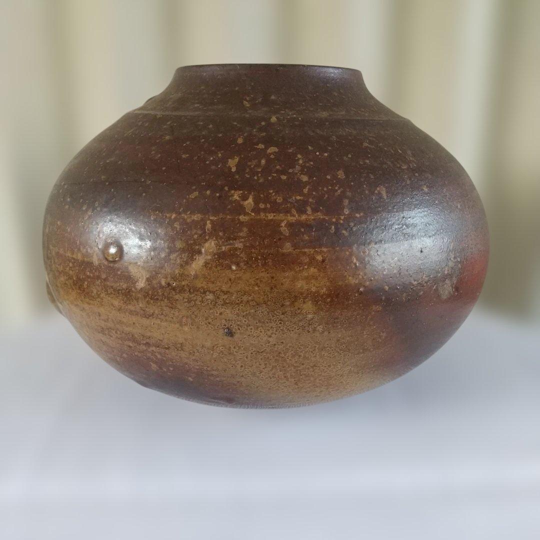 備前焼　花器　壺　大きめ