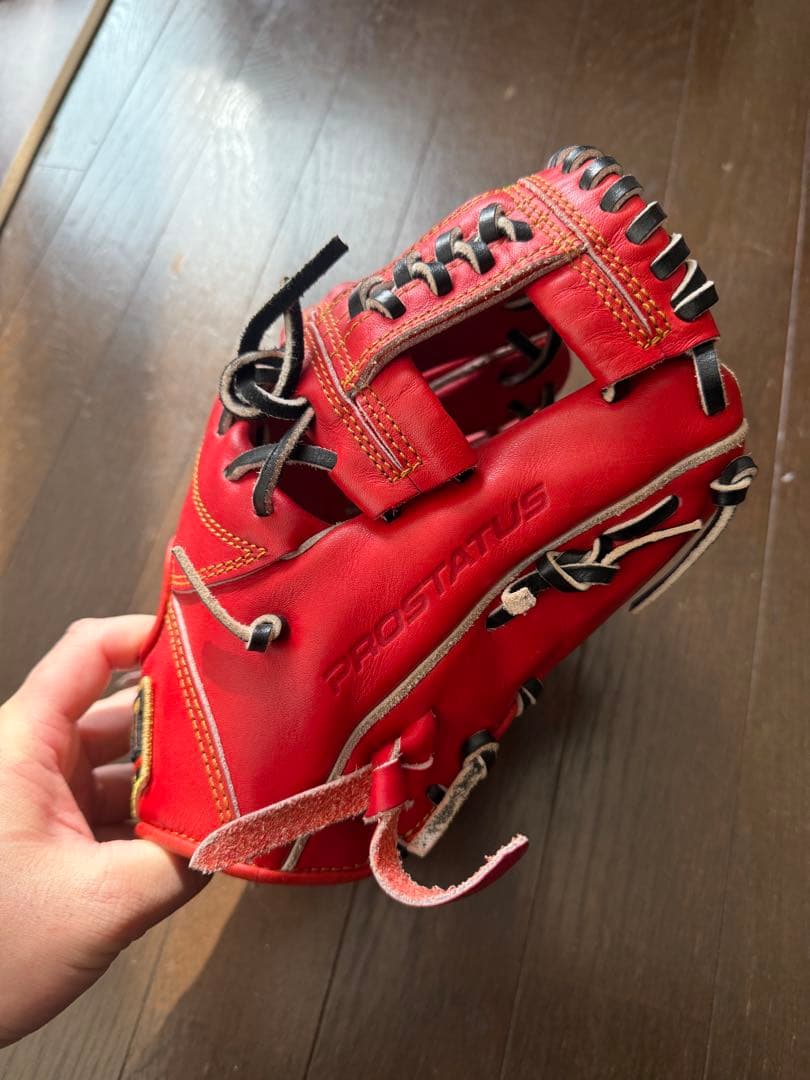 MIZUNO PROSTATUS 硬式グローブ レッド