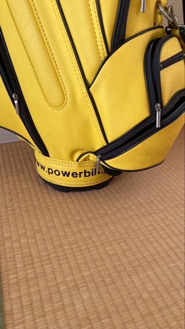 Powerbilt パワービルド　イエローゴルフバッグ