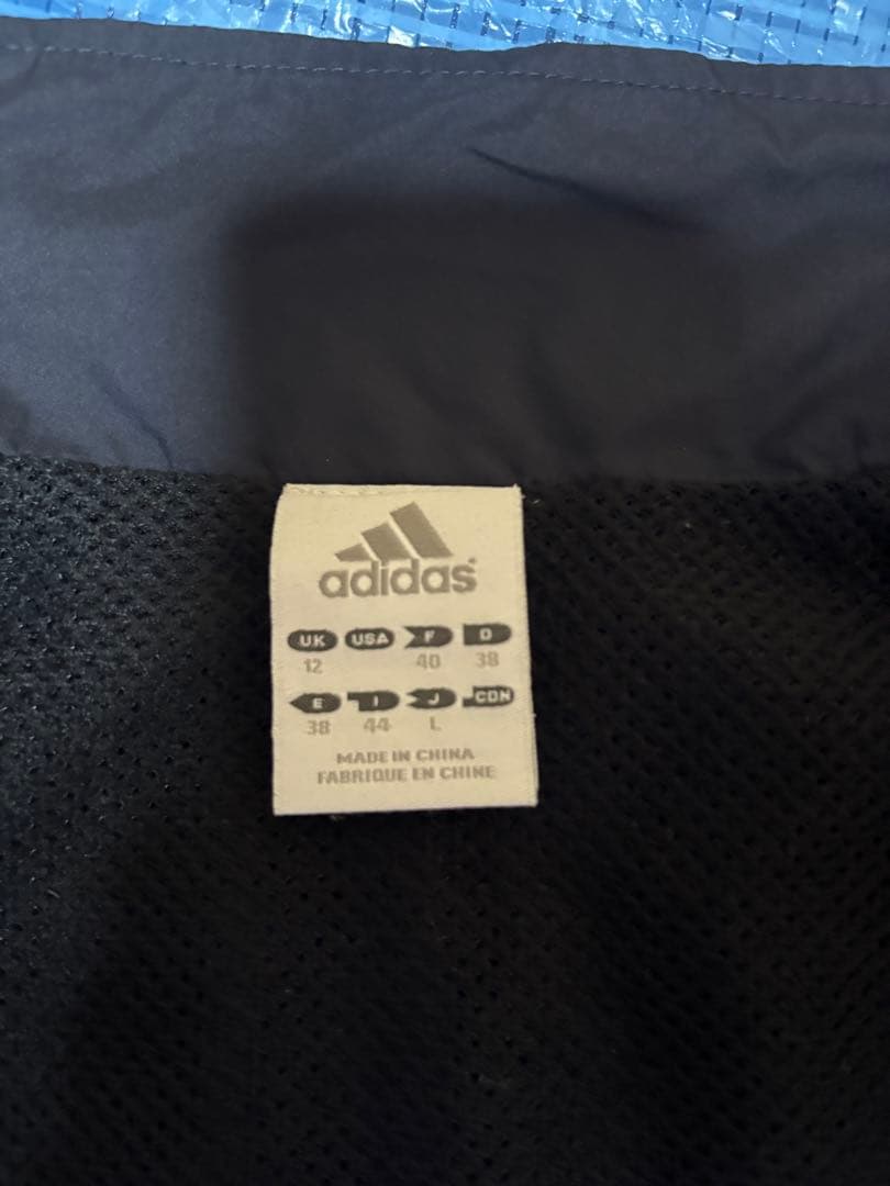 adidas ジャージ上下セットレディース Lサイズ ダークブルー/グリーン
