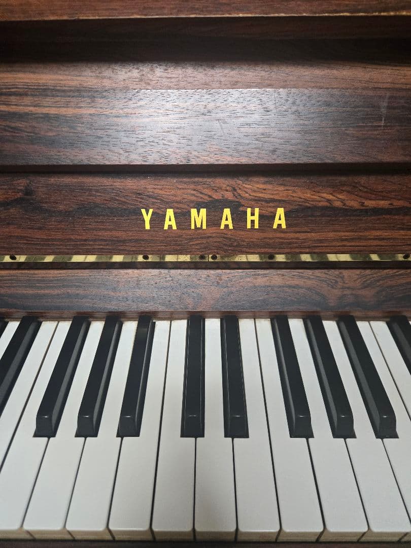 希少 YAMAHA 電気機能付きアップライトピアノE-501 1977年製椅子付
