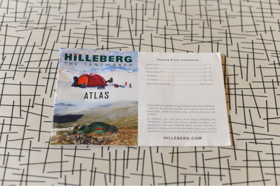 極美品 HILLEBERG ATLAS ヒルバーグ アトラス エストニア製