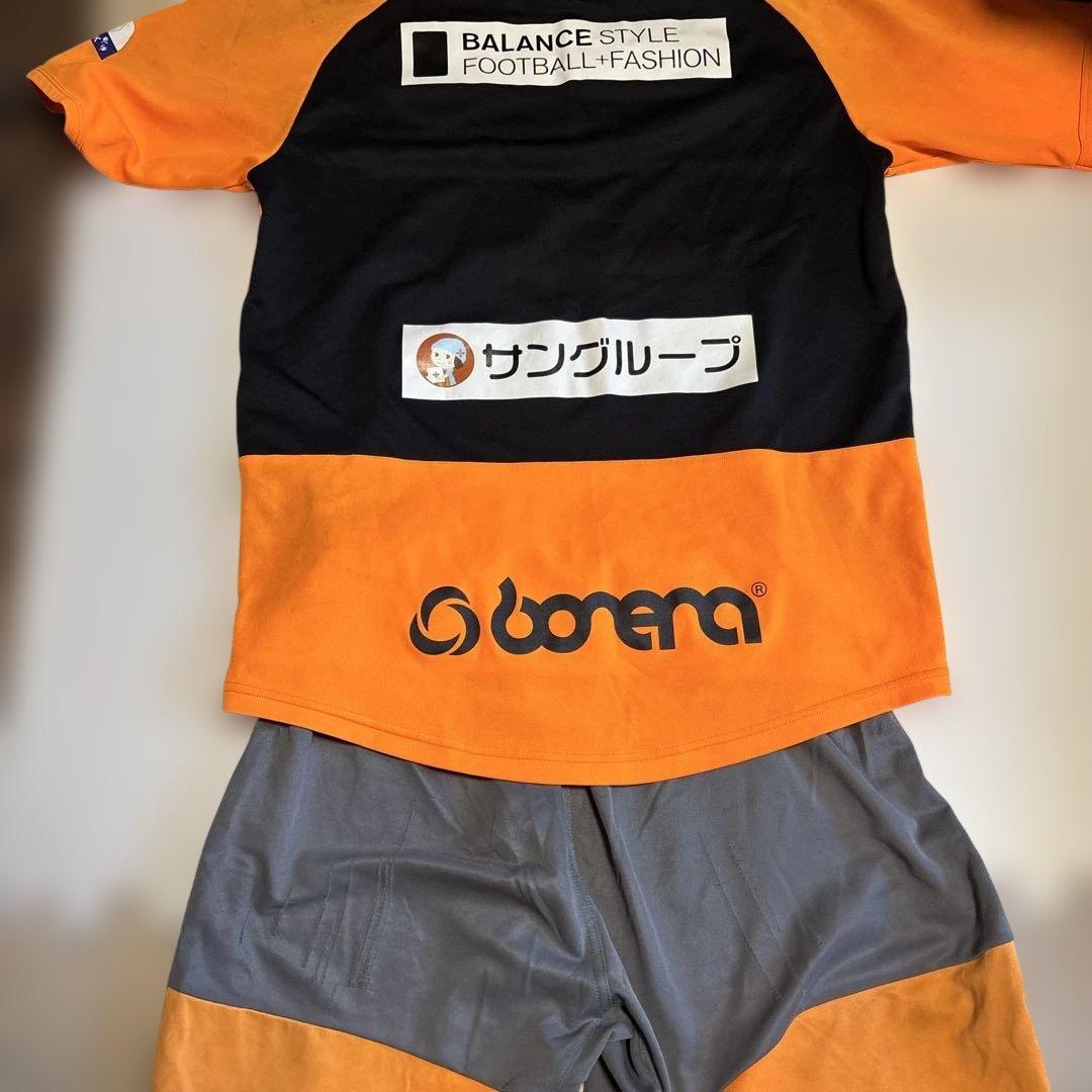 青森山田高校サッカー部スポンサー付き サッカーウェア Lサイズ オレンジ・グレー