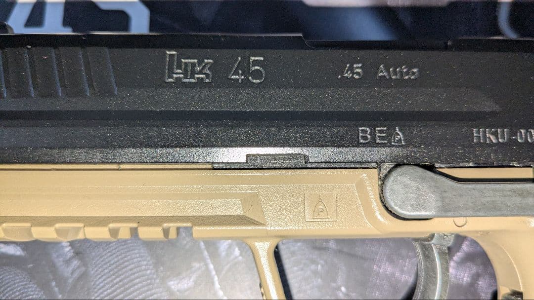HK45 Tactical ガスガン 中古品。合法品、内部ノーマル。