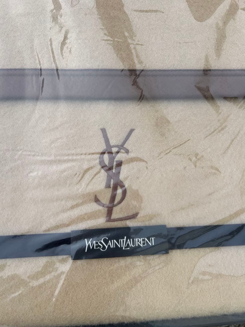 サンローラン　YSL イブサンローラン　ウール　毛布　ギフト 2点セット