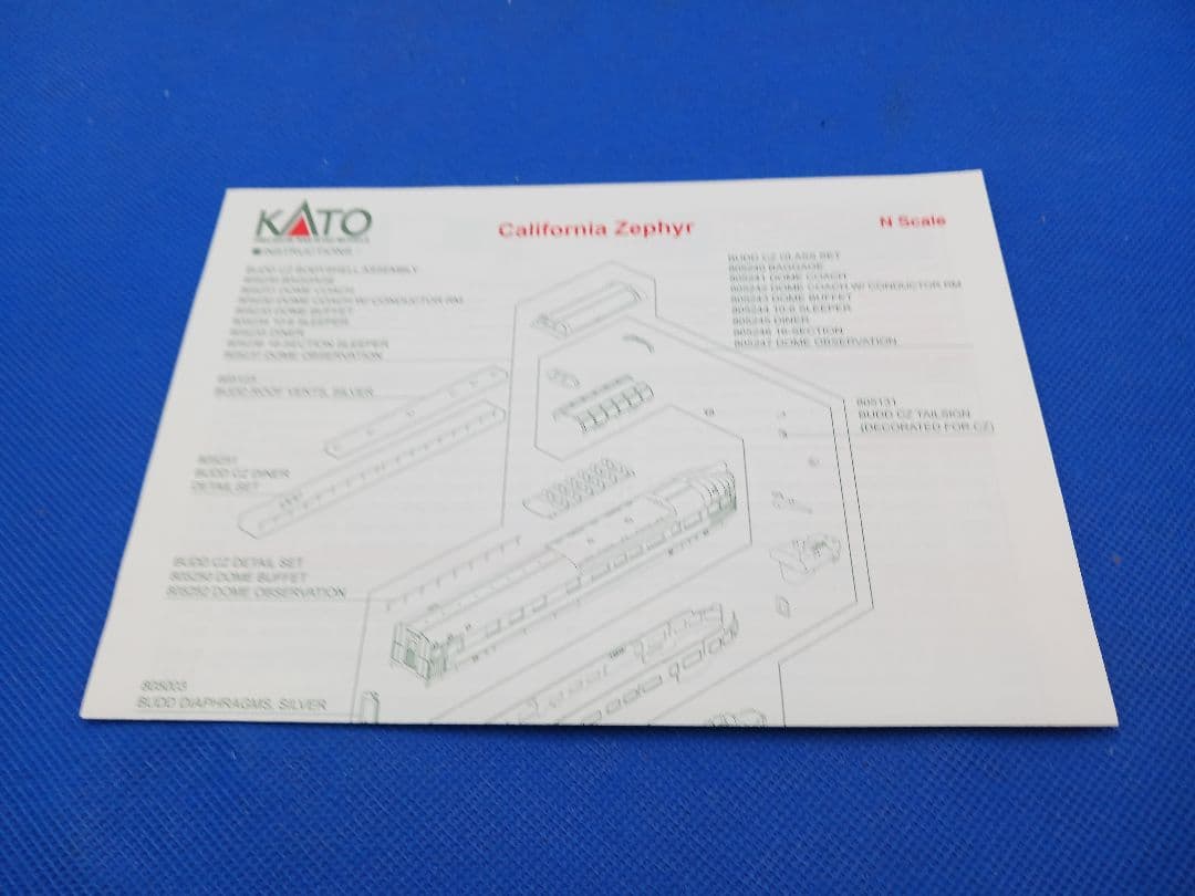 KATO USA 106-055 カリフォルニア・ゼファー 11両