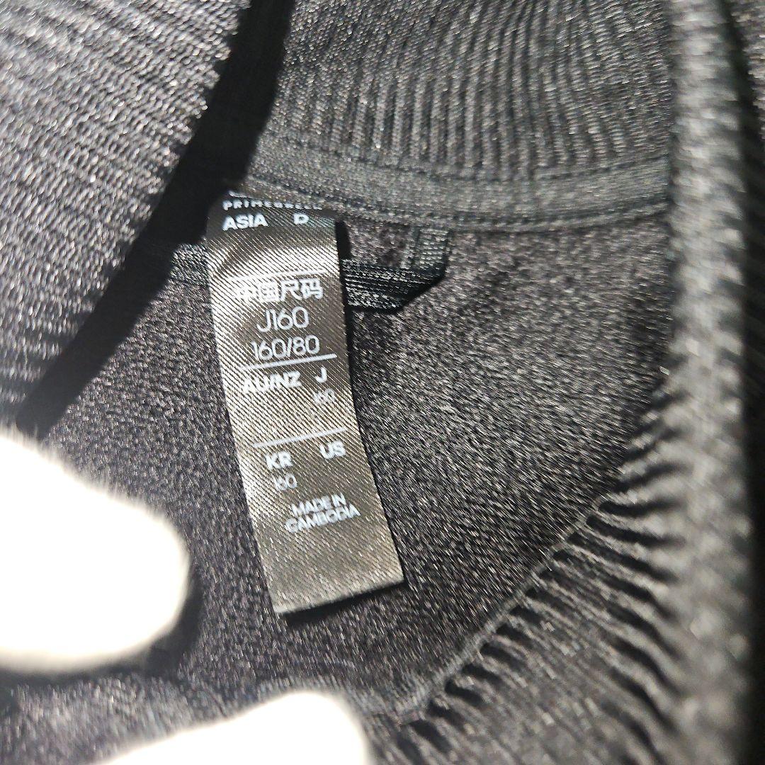 【人気⭐adidas】黒　白　グレー　3本線　ジャージ　上下　サイズ160